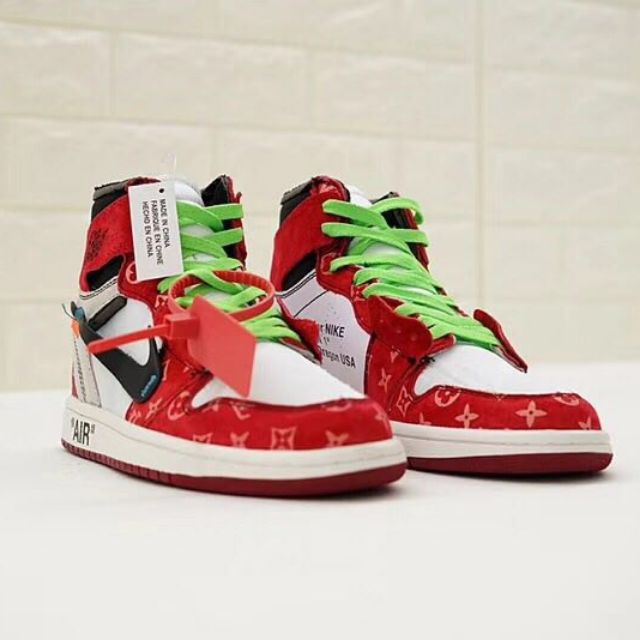 Nike X Off White Air Jordan 1 X Lv Custom Hypebeast Sneaker Nike Sneaker Shopee Malaysia