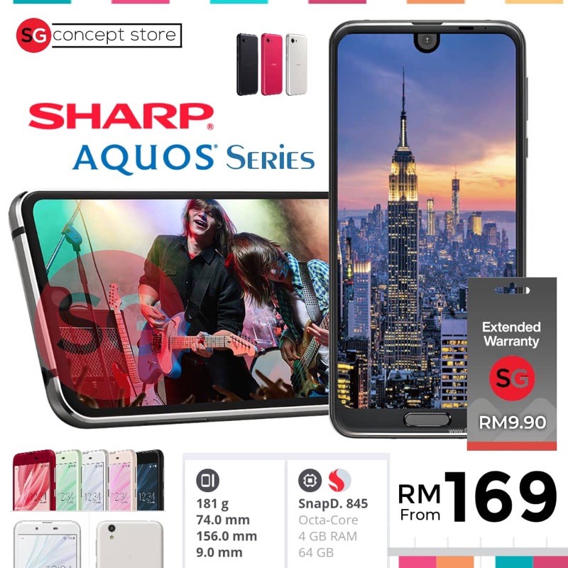 Sharp Aquos R2 4 64gb Sharp Aquos R R Compact Sense Sense2 Shopee Malaysia