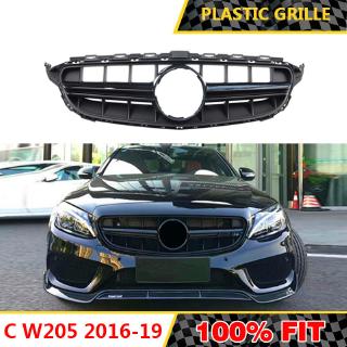 19 W5 Amg Style Gloss Black Front Grille For Mercedes Benz W5 C Class C180 C0 C2 C250 C400 19 21 Shopee Malaysia