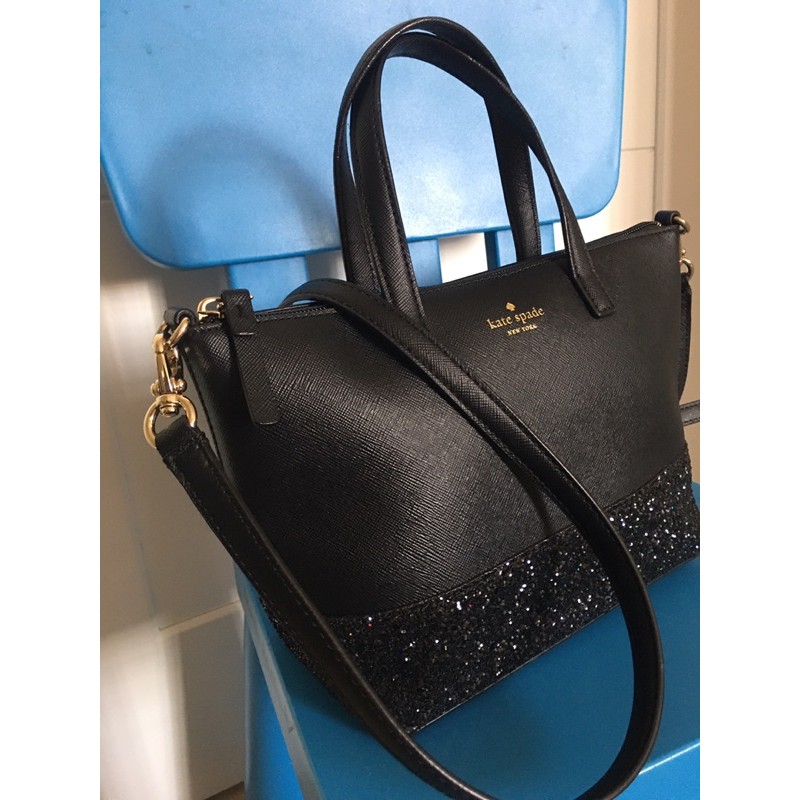 PRELOVED] Original Kate Spade Greta Court Glitter Crossbody Handbag |  Shopee Malaysia