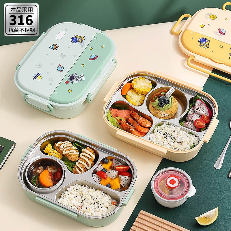 316 Stainless Steel Insulated Lunch Box Large Capacity Lunch Box ...