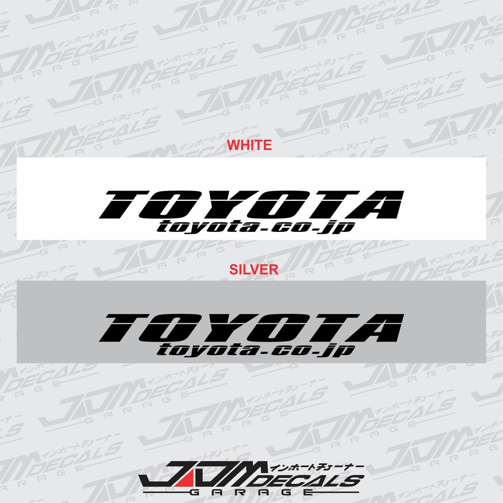 Toyota Windshield Banner Sticker Shopee Malaysia