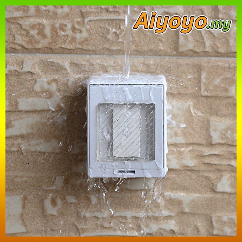 Outdoor Electrical Push Button Door Bell Waterproof Switch Box Home Wall Mount Doorbell Weatherproof Outside Shopee Malaysia