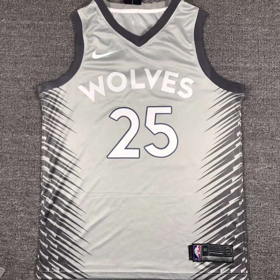 timberwolves jersey grey