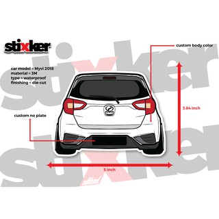 Sticker Windscreen Myvi 2018 MG3 70.5cmx9cm  Shopee Malaysia