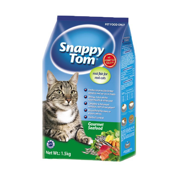 Snappy Tom Cat Food 1.5kg Assorted Flavours | Shopee Malaysia