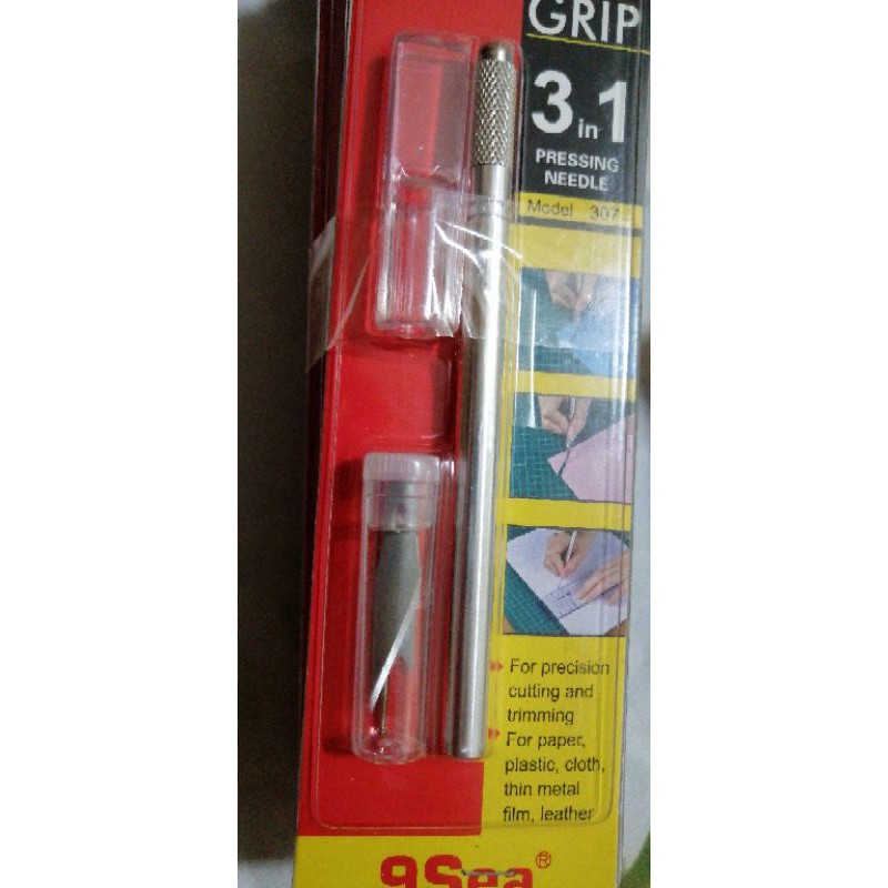 9 SEA STAINLESS STEEL 3 IN 1 MODELUNG HOBBY KNIFE PEN gundam tools