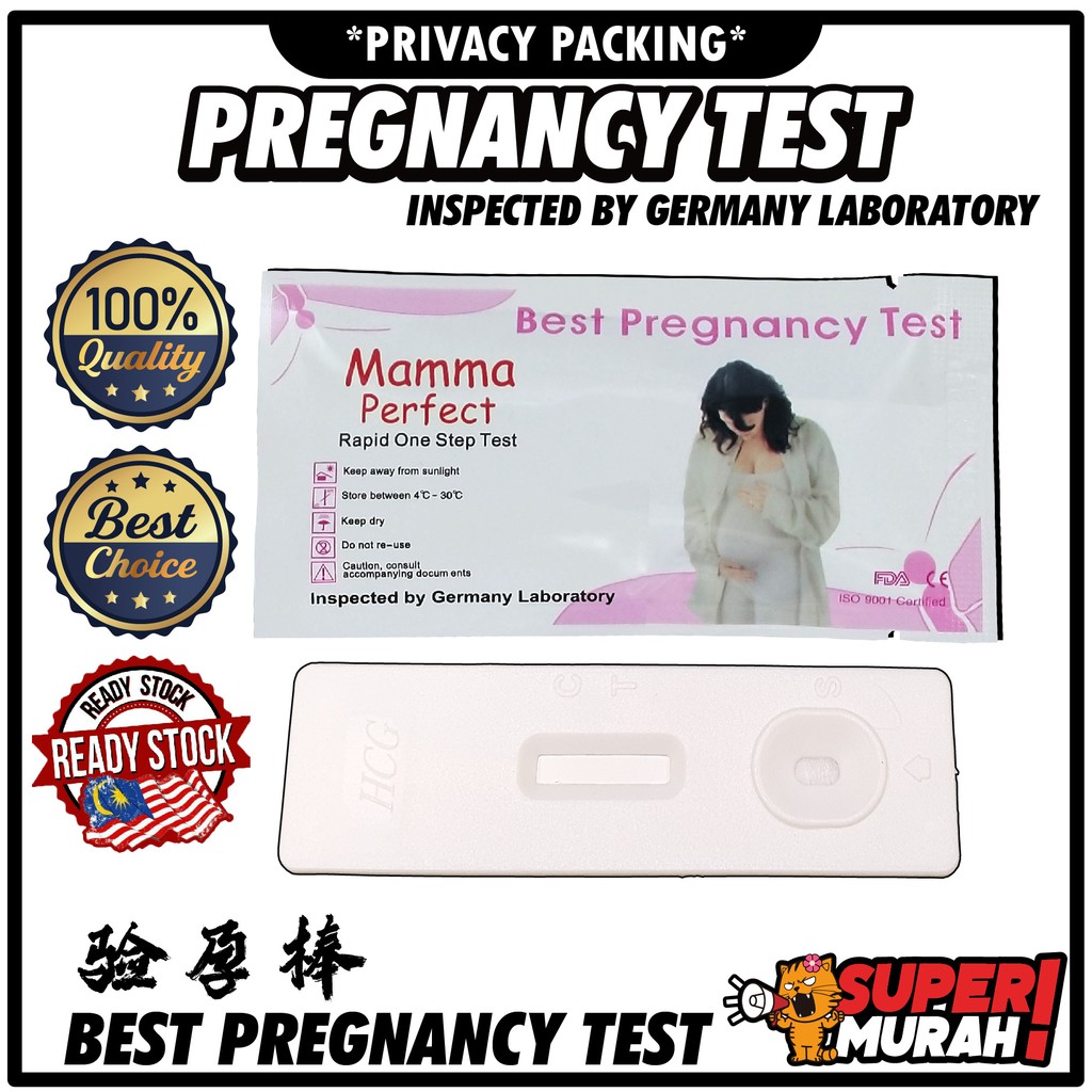 Pregnancy Test HCG 1 Pcs Pregnant Tes Strip/Cek Kehamilan One Step Urine Test Early Detection /Cek Mengandung/UPT test