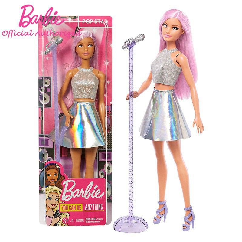 Barbie FXN98 Pop Star Doll with Microphone Multicolour 