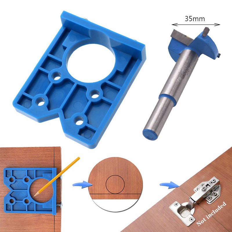 35mm Concealed Hinge Boring Jig Drilling Guide Wood Door Cabinets Hinge  Installation Tool | Shopee Malaysia