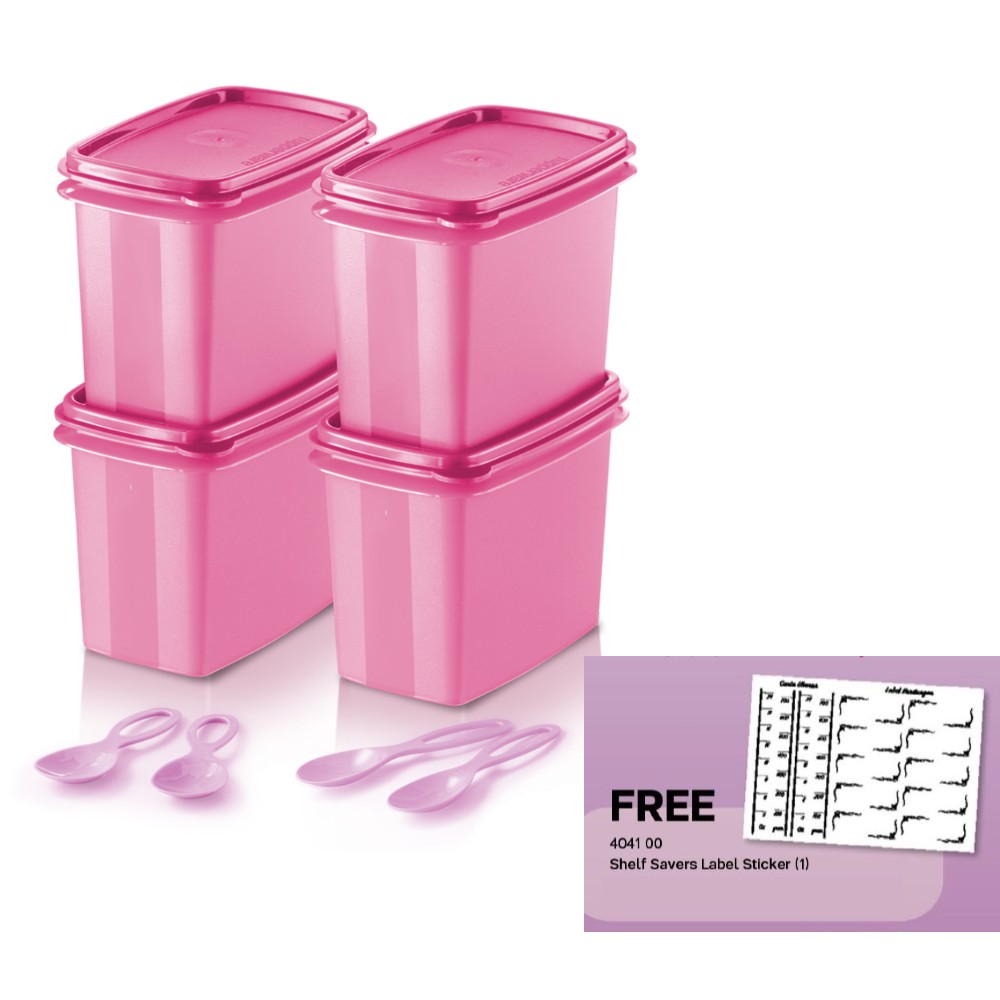 Tupperware Shelf Saver with Spoon (4) 840ml