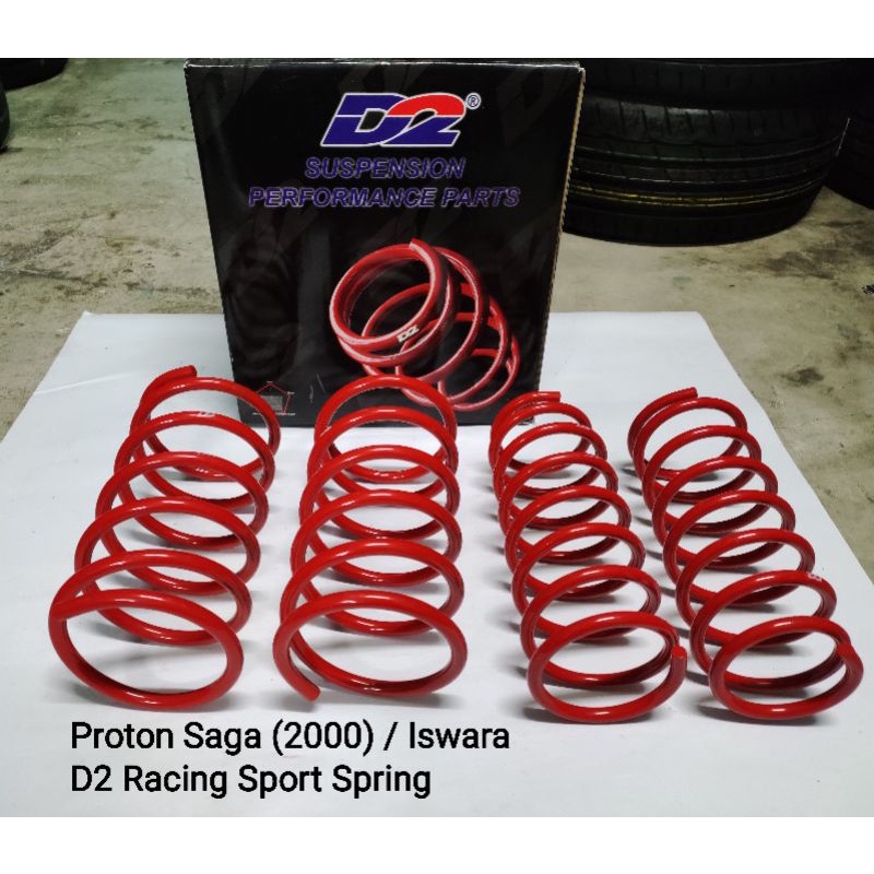 Proton Saga (2000) / Iswara D2 Racing Lowered Sport Spring | Shopee ...