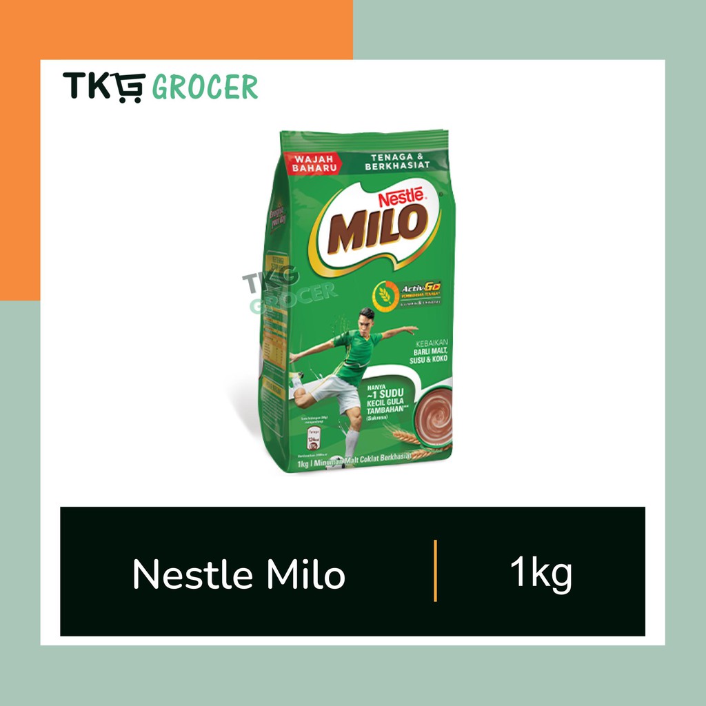 Nestle MILO Activ-Go Chocolate Malt Powder 1kg | Shopee Malaysia