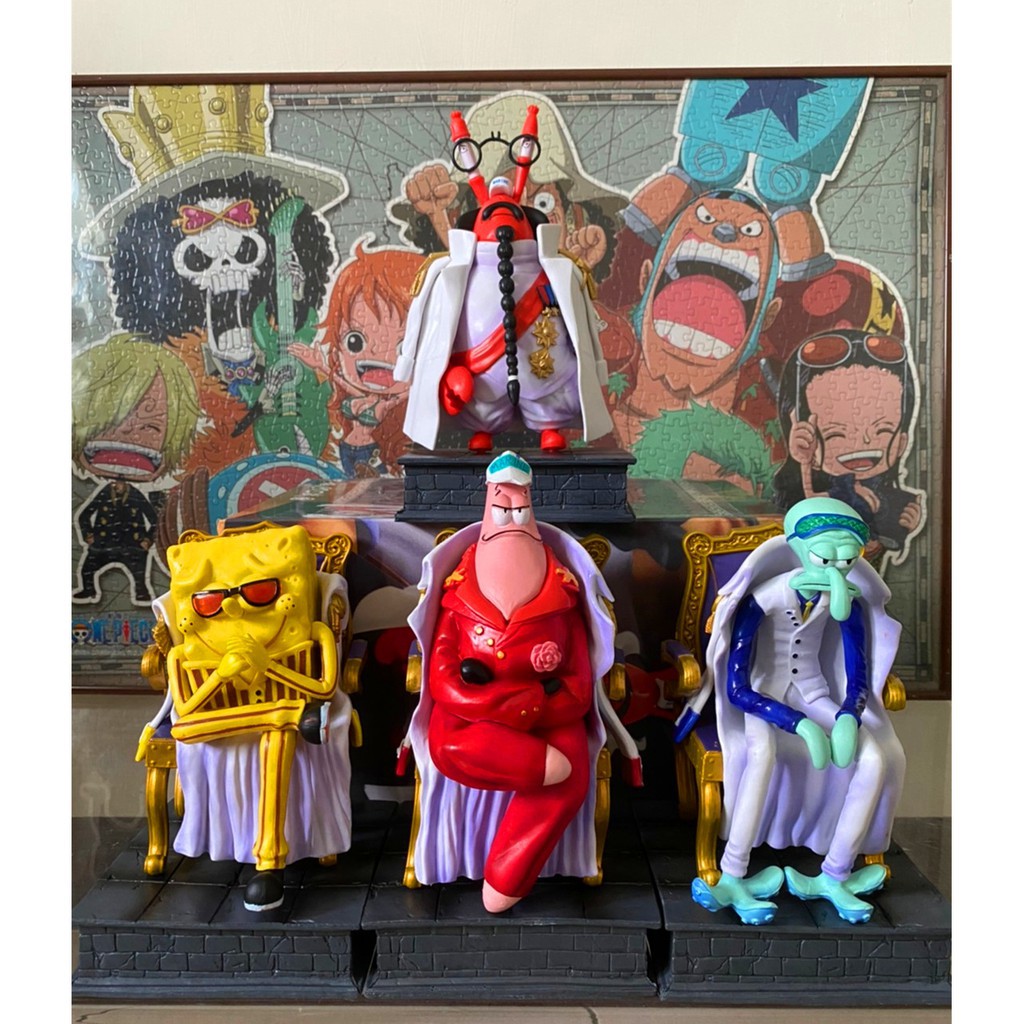 Gk One Piece Spongebob Cos Blue Guan Gong Dog Yellow Ape War Sent Shopee Malaysia