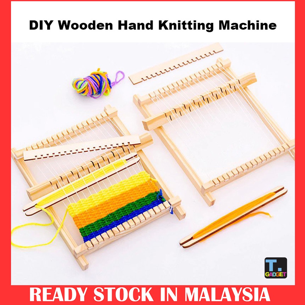 DIY Traditional Wooden Weaving Loom Craft Yarn Hand Knitting Machine Handicraft Intellectual Development Educational