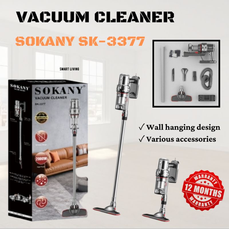 VACUUM CLEANER CORDLESS SOKANY SK3377 12M MONTH WARRANTY | Shopee Malaysia