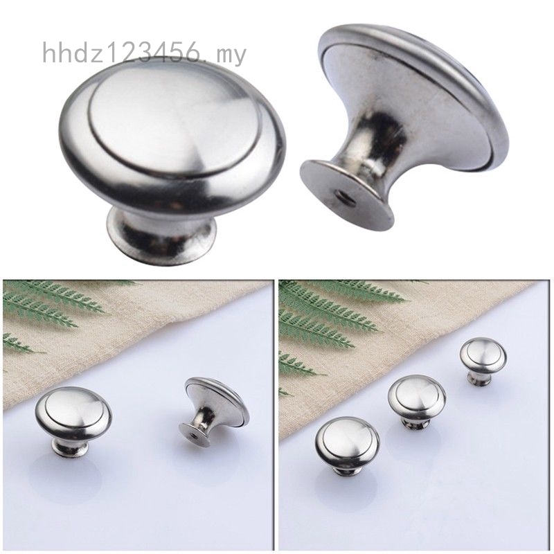 1pc Cabinet Knobs Round Stainless Steel Drawer Pull Handles