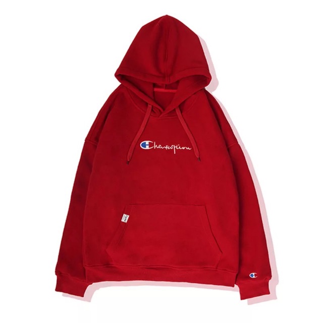 champion multi logo hoodie