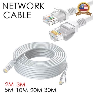Network Cable Cat5e RJ45 Ethernet LAN Network Cable 5M/10M/20M/30M/ Kabel Rangkaian Internet
