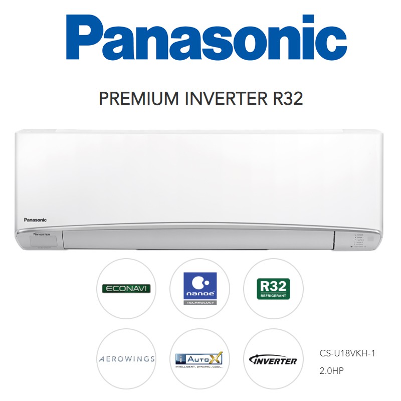 Panasonic 2.0HP Premium Inverter R32 Air Conditioner (CSU18VKH1