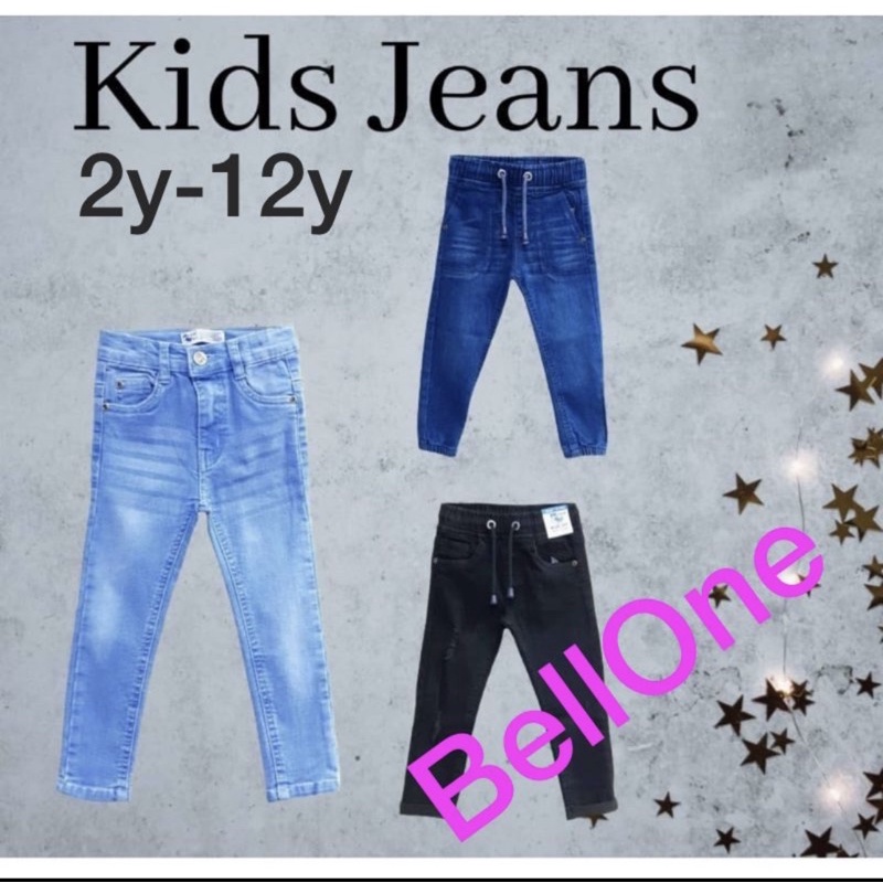 Seluar Budak/Jeans Denim Boy Girl Unisex Cantik Berkualiti Murah Ready Stock Ship In 24Hours (2Y-12Y)