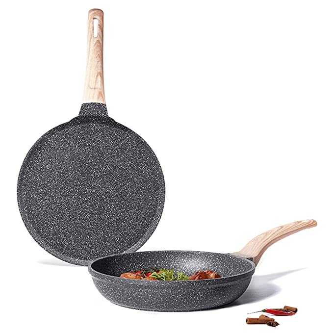 Carote Granite Non Stick Set Combo, Induction Cookware Set, 2 Pcs, Pan