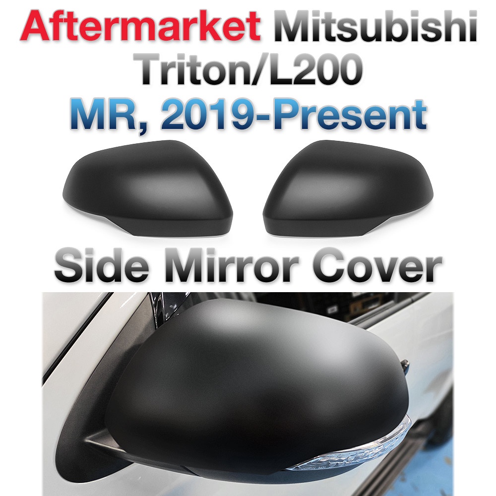 Tunez Mitsubishi Triton Side Mirror Cover Guard Matte Black MR