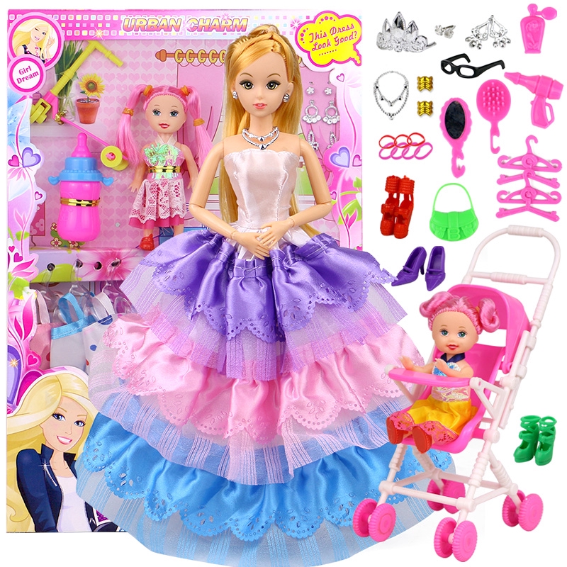 barbie doll house and dresses
