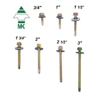 Hex Self Drilling Screw Skru Atap SKRU IKAT Bumbung WITH WASHER AWNING ...
