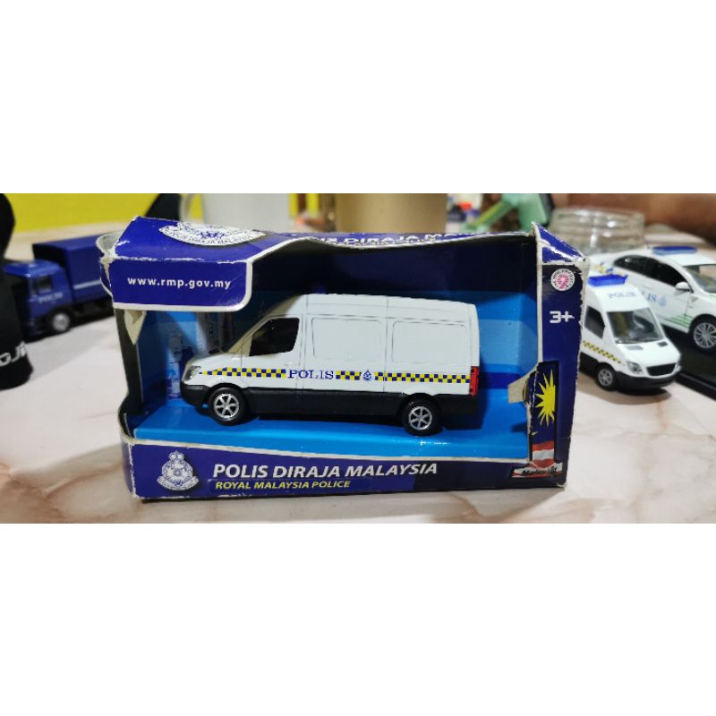POLIS DIRAJA MALAYSIA VAN DIECAST METAL ORIGINAL BOX TORN | Shopee Malaysia