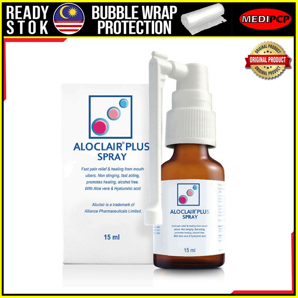 ORIGINAL Aloclair Plus Spray (15ml)  UBAT ULSER  Shopee Malaysia