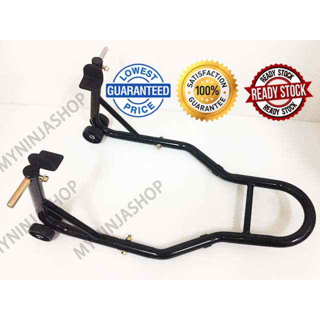 Universal Paddock Stand 27 Arm L Type Hook NINJA ER6N FZ R25 BLADE XJ6