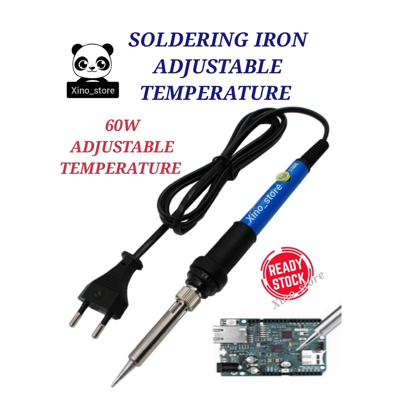 60W Adjustable Temperature Soldering Iron Pemanas Timah Iron Soldering