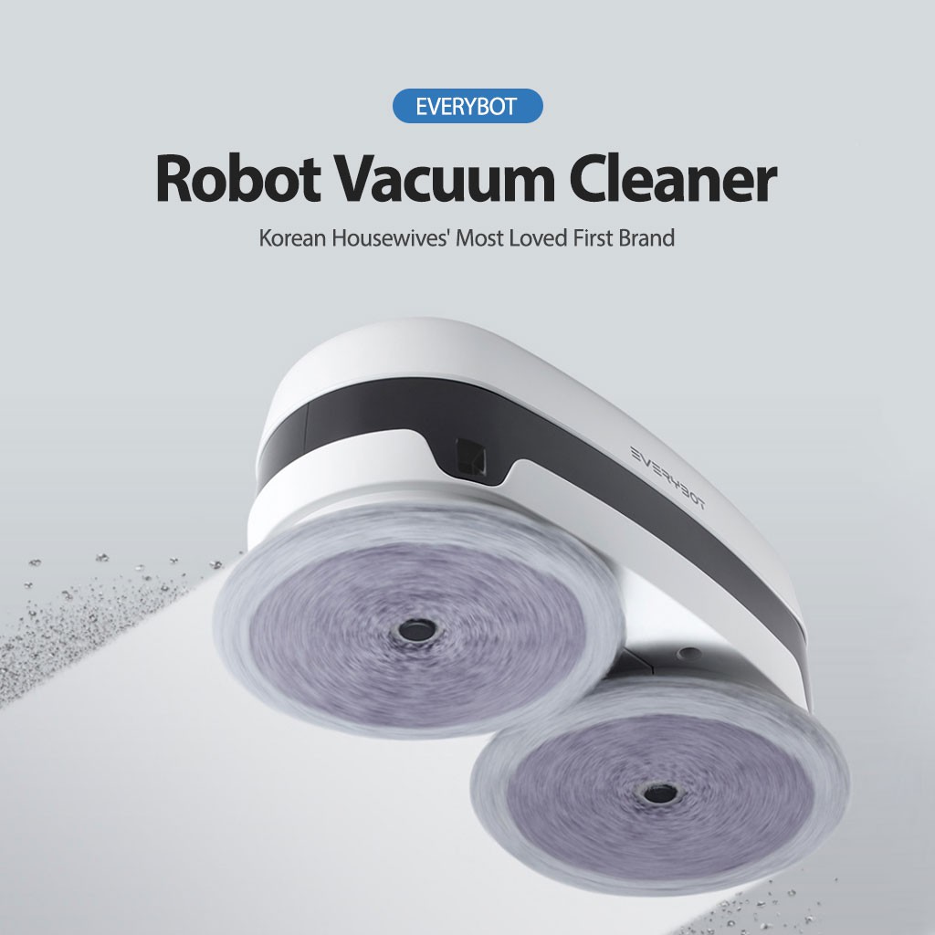 Made In Korea Robot Wet Mop Cleaner Everybot Powerful Cleaning Smart Sensor Shopee Malaysia