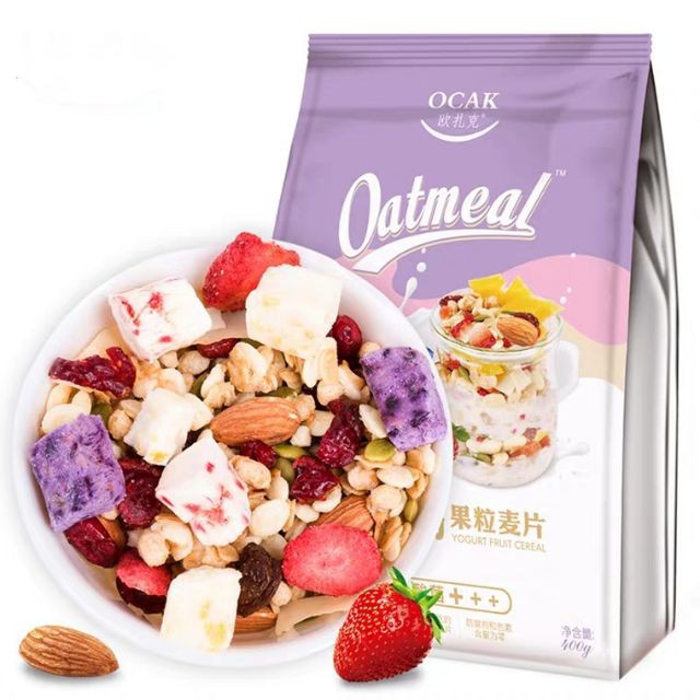 欧扎克酸奶麦片100g酸奶果粒燕麦片代餐早晨 Ocak Oatmeal Yoghurt Fruit