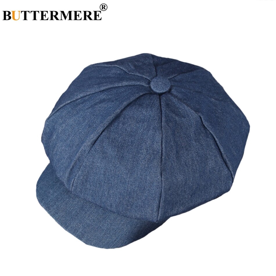 denim cabbie hat