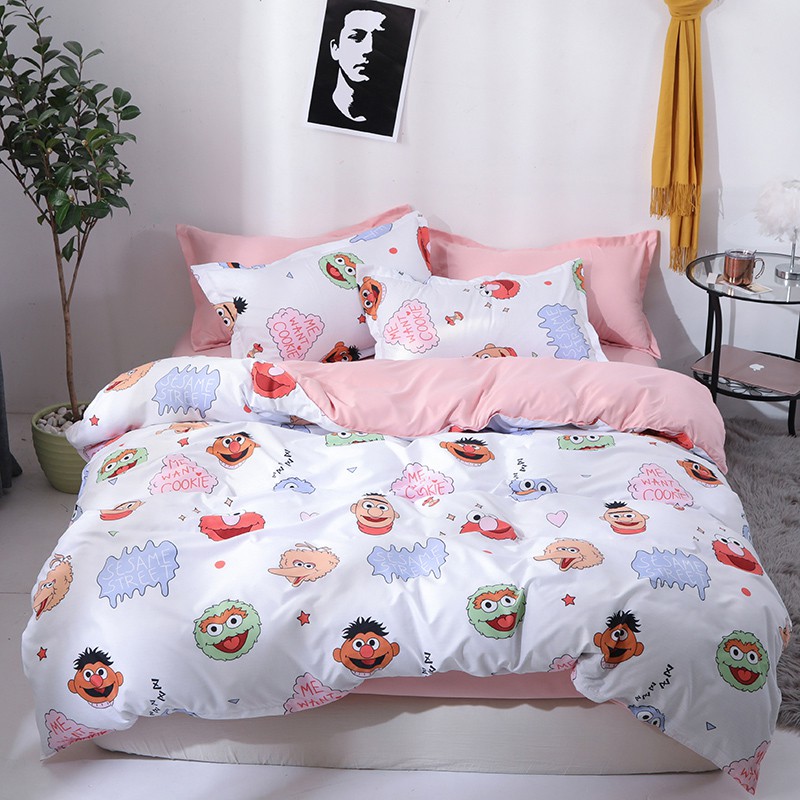 Sesame Street Duvet Cover Bedding Sets Single Queen King Size Kids