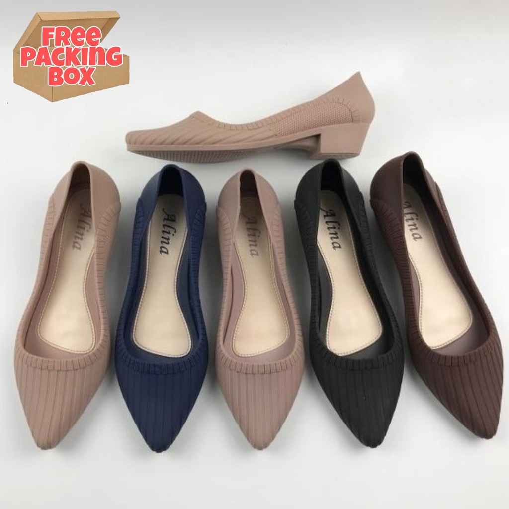  Jelly  Wedges Shoes  Alina Beautiful Motifs 023 Shopee  