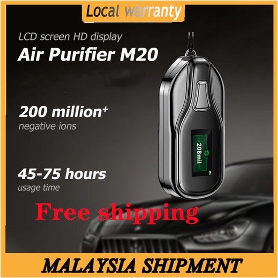 [READY STOCK] AOLON M20 DIGITAL Portable & Wearable Air Purifier丨Personal Necklace Ionizer Clean Fresh Air Humidifier