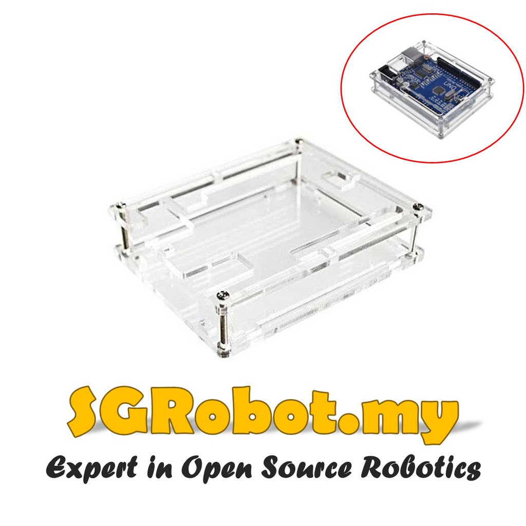 Arduino Uno R3 Acrylic Transparent Casing Box Enclosure | Shopee Malaysia