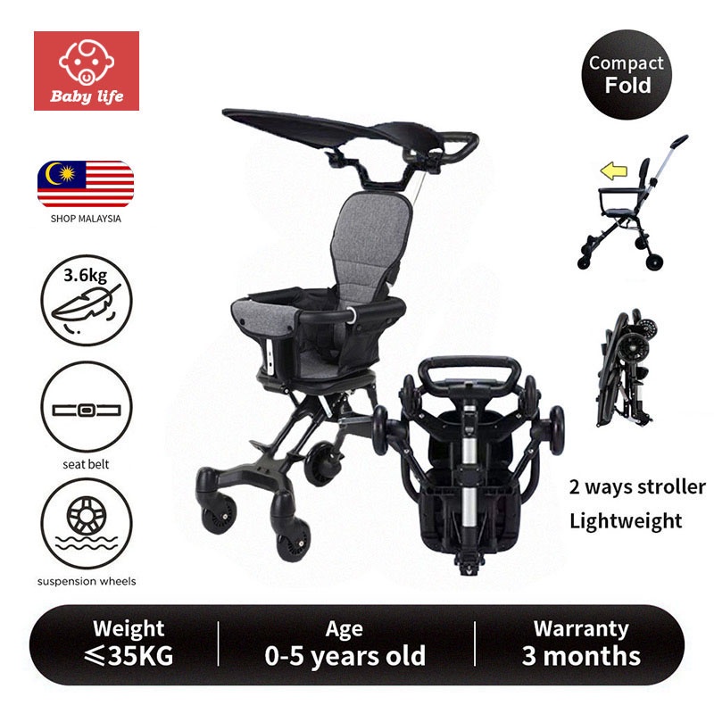 Baby Stroller ?Magic stroller 4 wheels Ultra lightweight Foldable stroller ?Stroller kereta sorong bayi