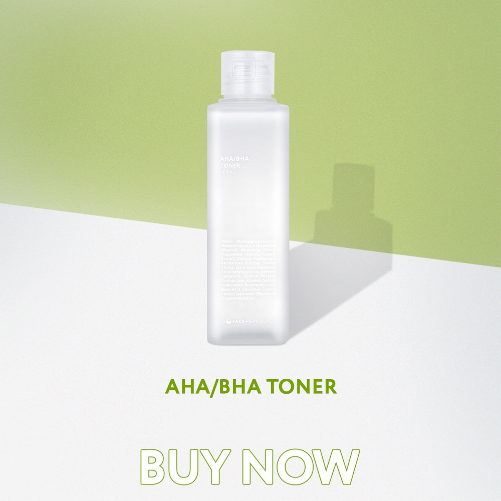 Face Republic AHA/BHA Toner 160mL [Oily, Sensitive Skin, Acne / Citric