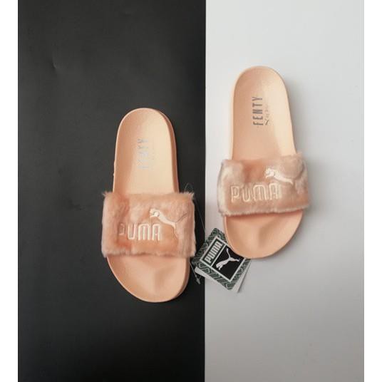 fenty slippers pink