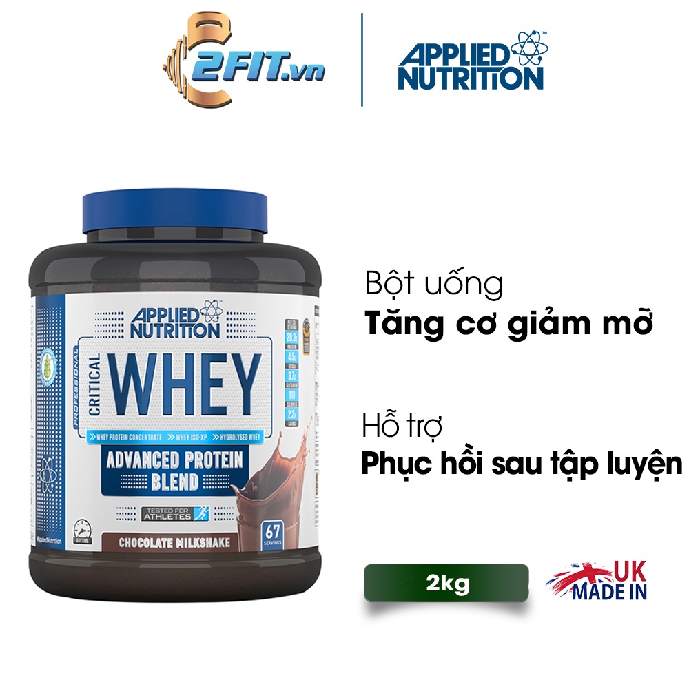 Applied Nutrition Critical whey 2kg Increase Muscles, Reduce Fat