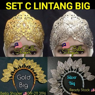 Set Sanggul Lintang Gendik Gandik Budget Viral Aksesori Pengantin Melayu Tradisional Crown Tunang Gold Emas Silver Shopee Malaysia