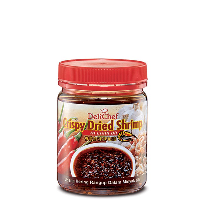 Delichef Crispy Dried Shrimp in Chili Oil 240g (COSWAY) Shopee Malaysia