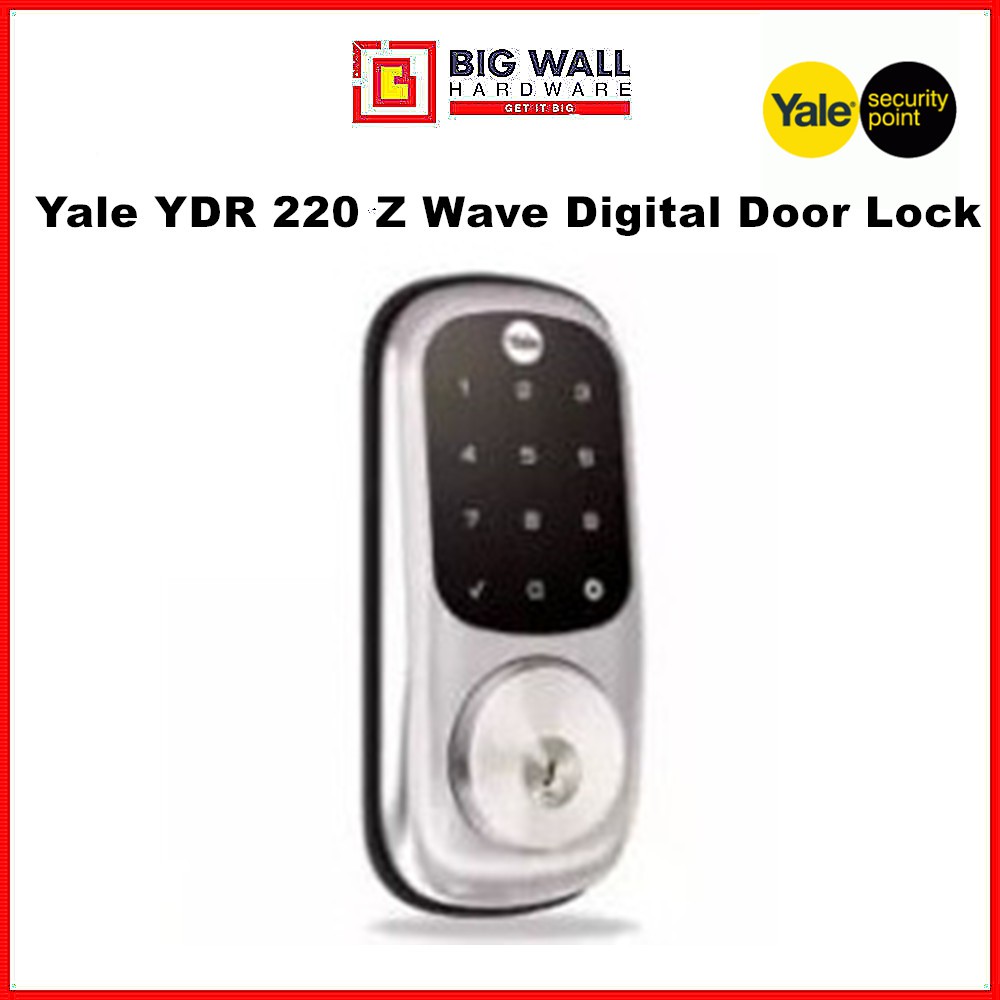 Yale YDR 220 Z Wave Digital Door Lock Unlock Using Mobile Phone (Free