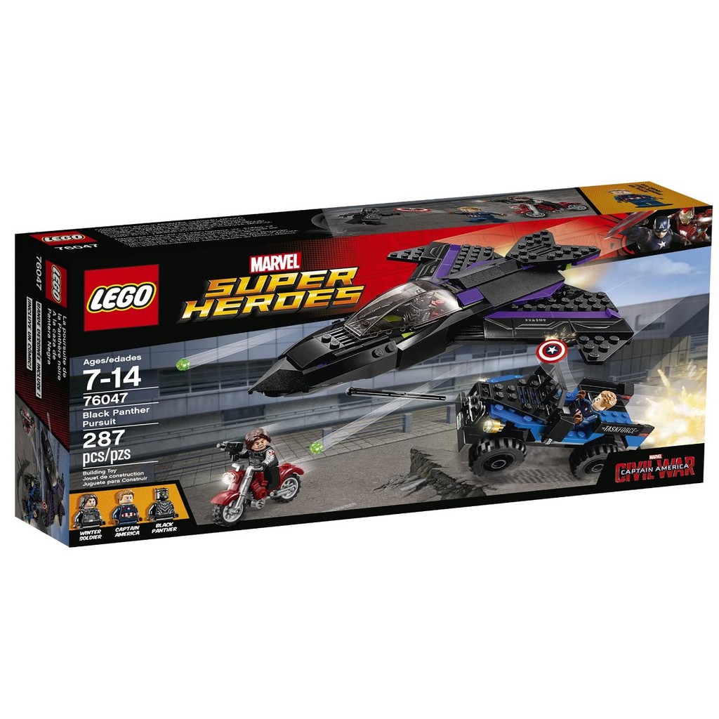lego 76047 marvel super heroes black panther pursuit