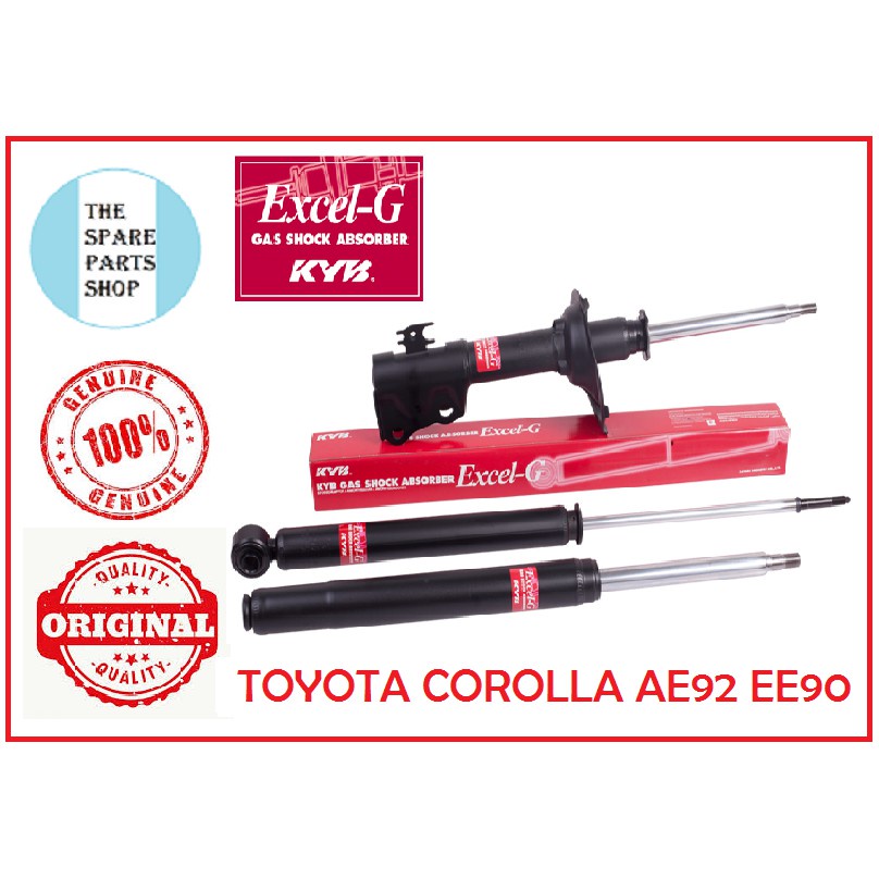 TOYOTA COROLLA AE92 EE90 KAYABA ABSORBER FRONT REAR SET GAS KYB ...