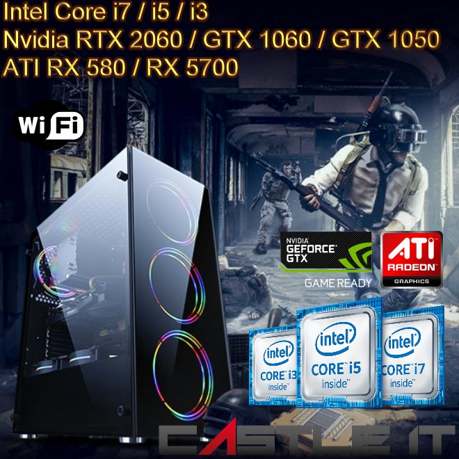 Intel Core I7 Core I5 Core I3 10th Nvidia Gtx1060 Gtx1660 Rtx60 Rx580 Gaming Desktop Pc Dota2 Csgo Pubg Fortnite Gtav Shopee Malaysia